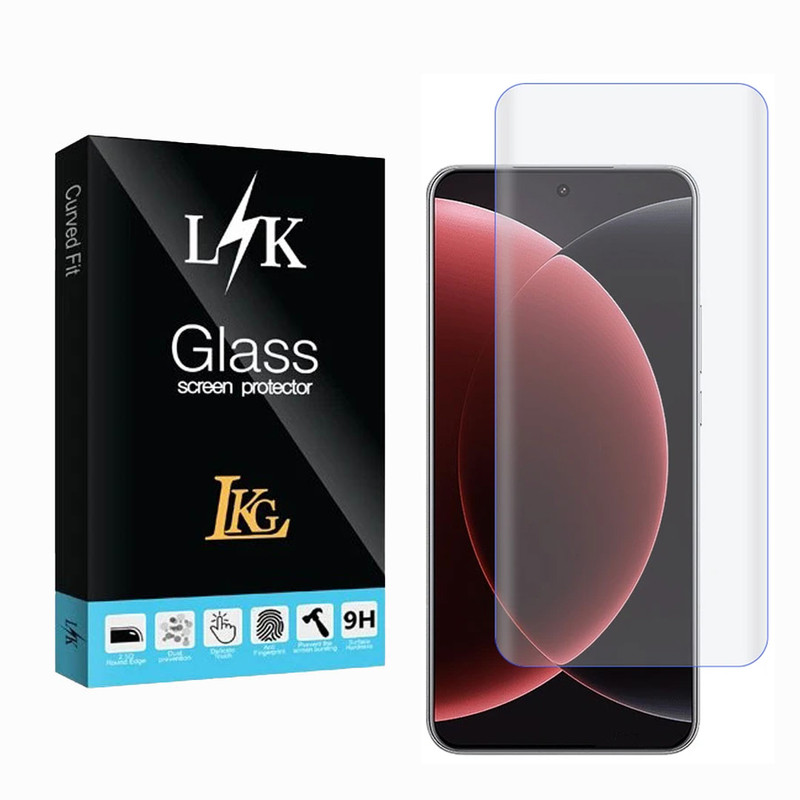 محافظ صفحه نمایش شیشه ای ال کا جی مدل UV-GLASS مناسب برای گوشی موبایل شیائومی Redmi Note 15 Pro Plus