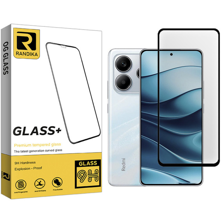 محافظ صفحه نمایش شیشه ای راندیکا مدل Premium Full مناسب برای گوشی موبایل شیائومی Redmi Note 14