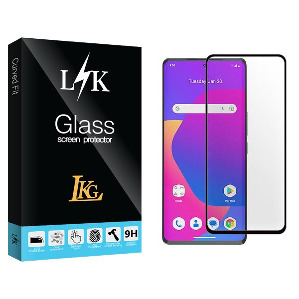 محافظ صفحه نمایش شیشه ای ال کا جی مدل LKK Full مناسب برای گوشی موبایل داریا Bond 5G UAE edition