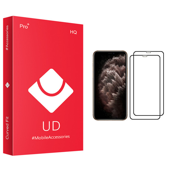 محافظ صفحه نمایش یو دی مدل +PRO مناسب برای گوشی موبایل اپل iPhone 11 Pro Max بسته 2 عددی