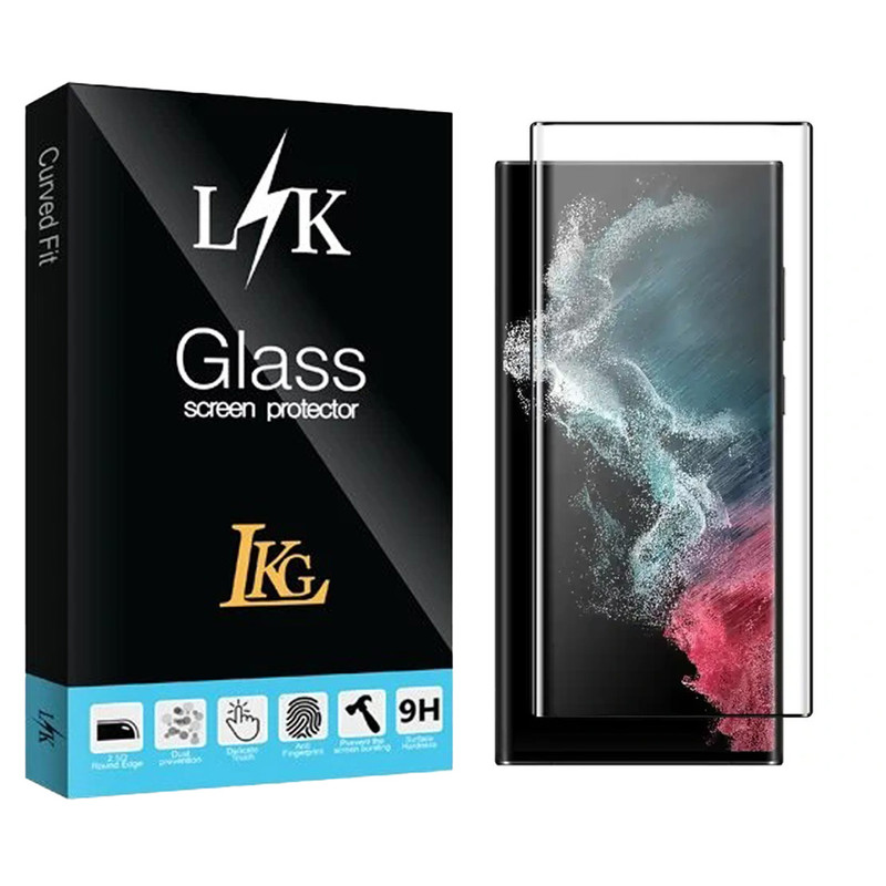 محافظ صفحه نمایش ال کا جی مدل فول چسب مناسب برای گوشی موبایل سامسونگ Galaxy S23 Ultra 5G