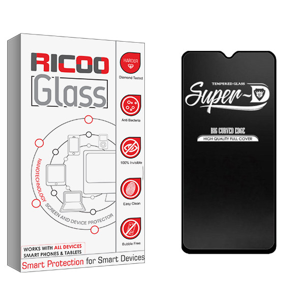 محافظ صفحه نمایش شیشه ای ریکو مدل Glass Super-D مناسب برای گوشی موبایل شیائومی Note 8 Pro
