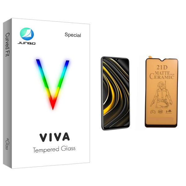 محافظ صفحه نمایش سرامیکی جانبو مدل Viva Glass مناسب برای گوشی موبایل شیائومی Poco M3