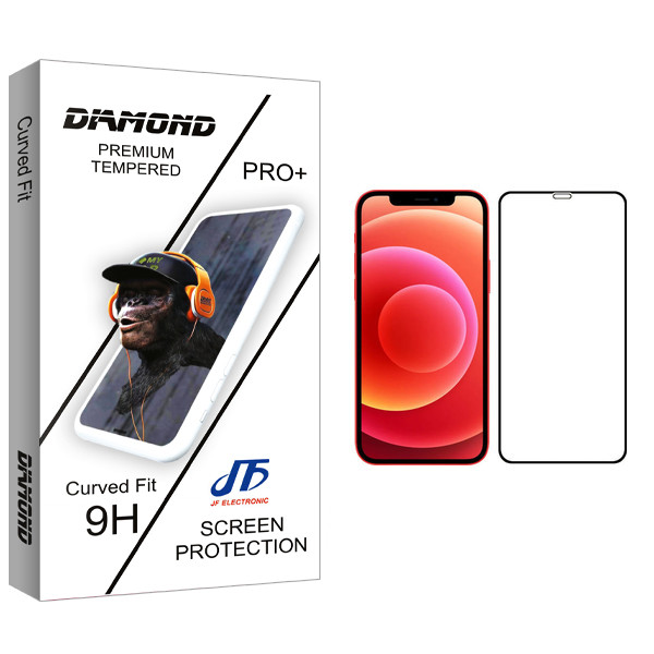 محافظ صفحه نمایش جی اف مدل Diamond glass مناسب برای گوشی موبایل اپل iPhone 12 Pro