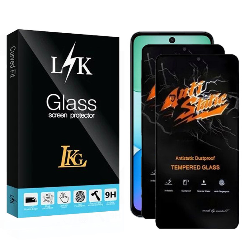 محافظ صفحه نمایش ال کا جی مدل انتی استاتیک مناسب برای گوشی موبایل شیائومی Redmi 13x 4G بسته دو عددی