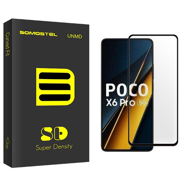 محافظ صفحه نمایش شیشه ای سوماستل مدل SD مناسب برای گوشی موبایل شیائومی Poco X6 Pro