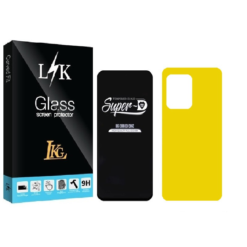 محافظ صفحه نمایش ال کا جی مدل LKK Super-D  مناسب برای گوشی موبایل شیائومی REDMI NOTE 12 PRO 5G به همراه محافظ پشت گوشی