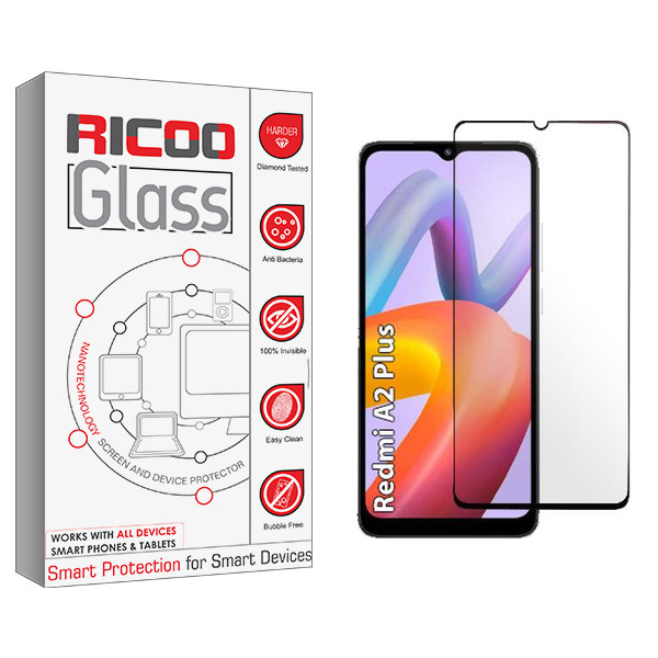 محافظ صفحه نمایش شیشه ای ریکو مدل RC مناسب برای گوشی موبایل شیائومی Redmi A2 Plus