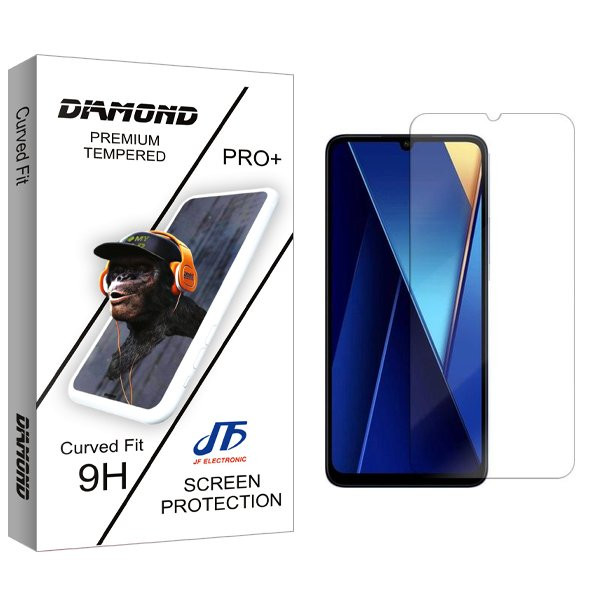 محافظ صفحه نمایش جی اف مدل Diamond مناسب برای گوشی موبایل شیائومی Poco C65