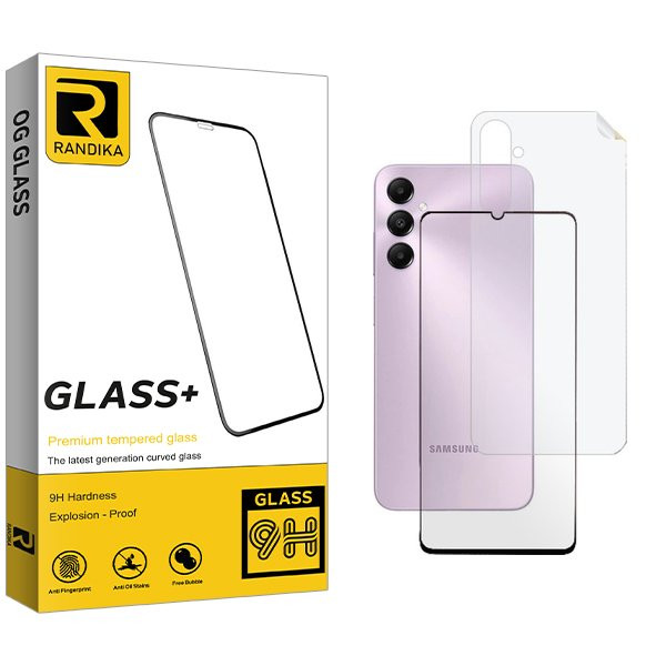 محافظ صفحه نمایش شیشه ای راندیکا مدل RK مناسب برای گوشی موبایل سامسونگ Galaxy A25  به همراه محافظ پشت گوشی