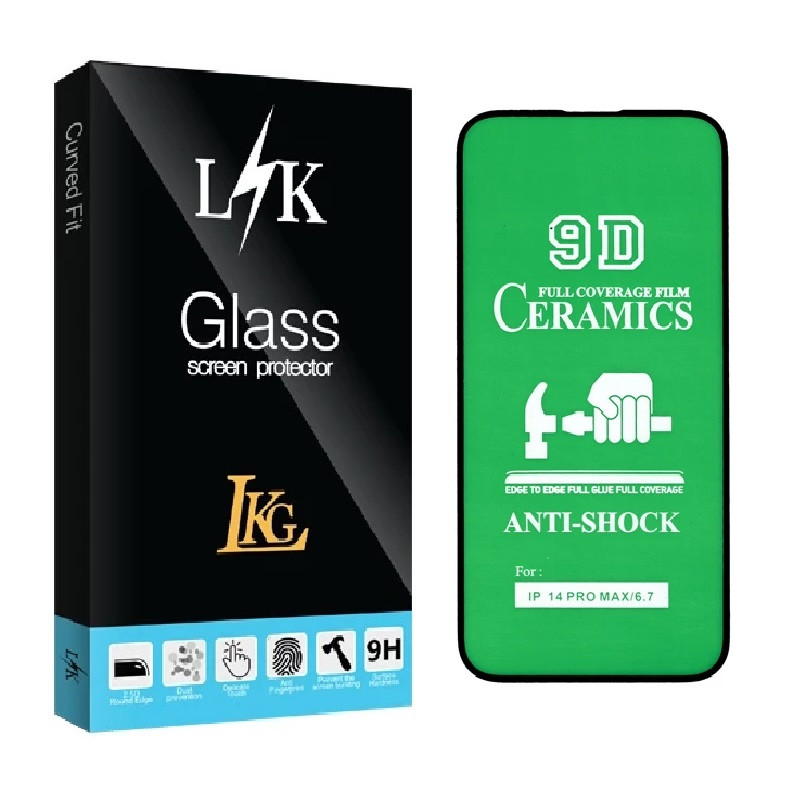 محافظ صفحه نمایش سرامیکی ال کا جی مدل LKK  مناسب برای گوشی موبایل اپل iPhone 14 Pro Max