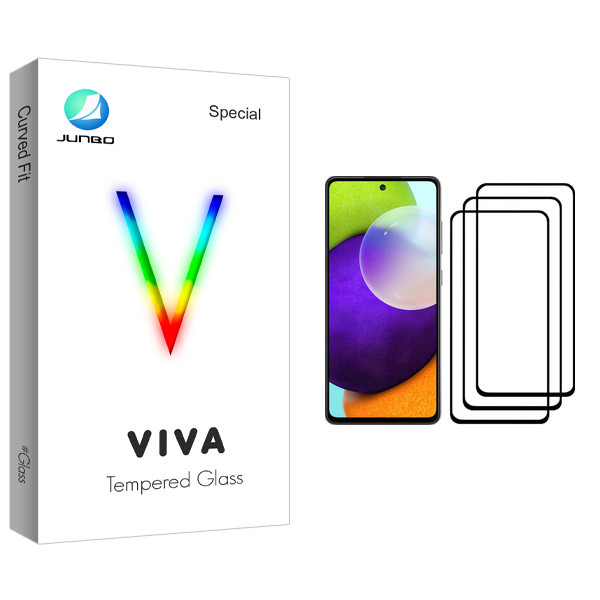 محافظ صفحه نمایش جانبو مدل Viva Glass مناسب برای گوشی موبایل سامسونگ Galaxy A52 بسته سه عددی