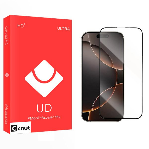 محافظ صفحه نمایش شیشه ای کوکونات مدل UDnewpkg مناسب برای گوشی موبایل اپل iPhone 16 Pro Max