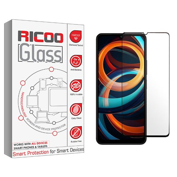 محافظ صفحه نمایش شیشه ای ریکو مدل RiC2 مناسب برای گوشی موبایل شیائومی Redmi A3