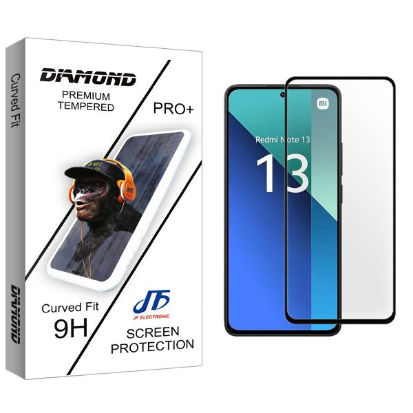 محافظ صفحه نمایش شیشه ای جی اف مدل Diamond مناسب برای گوشی موبایل شیائومی Redmi Note 13