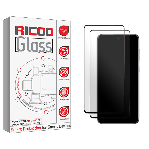 محافظ صفحه نمایش سرامیکی ریکو مدل Ricoo Glass NEW مناسب برای گوشی موبایل سامسونگ Galaxy A73 5G بسته دو عددی