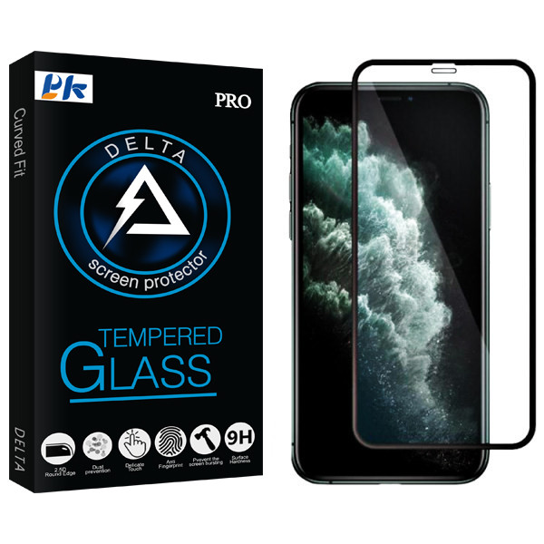 محافظ صفحه نمایش سرامیکی پی کی مدل Delta Glass مناسب برای گوشی موبایل اپل Iphone 11