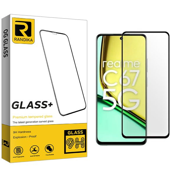 محافظ صفحه نمایش شیشه ای راندیکا مدل RK مناسب برای گوشی موبایل ریلمی C67