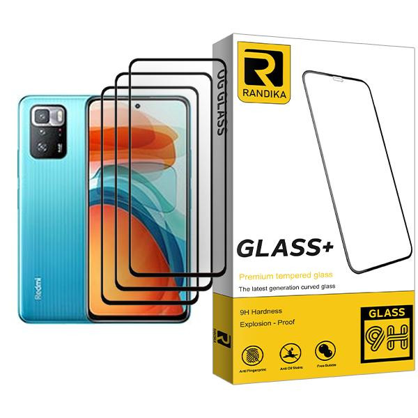 محافظ صفحه نمایش راندیکا مدل Glass MIX003 مناسب برای گوشی موبایل شیائومی Poco X3 GT بسته سه عددی
