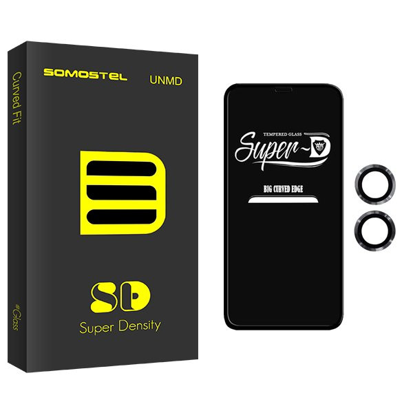 محافظ صفحه نمایش سوماستل مدل SD SuperD مناسب برای گوشی موبایل اپل iPhone 11  به همراه محافظ لنز گوشی