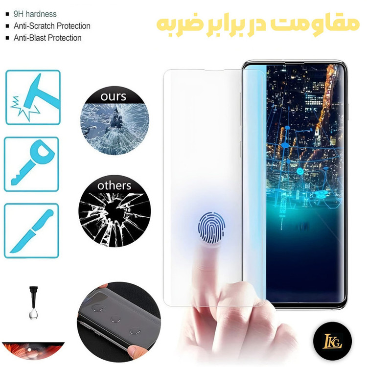 محافظ صفحه نمایش ال کا جی مدل یووی مناسب برای گوشی موبایل شیائومی Redmi Note 13Pro Plus 5G