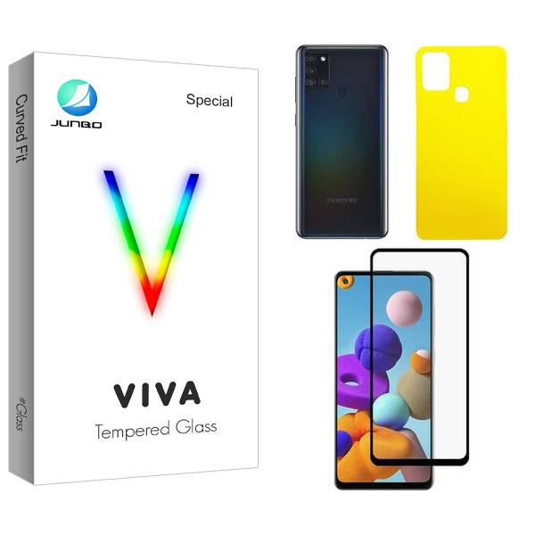 محافظ صفحه نمایش جانبو مدل Viva  مناسب برای گوشی موبایل سامسونگ Galaxy A21/A21S  به همراه محافظ پشت گوشی