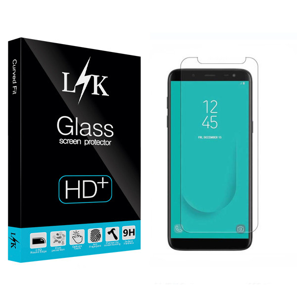 محافظ صفحه نمایش ال کی مدل Hard glass مناسب برای گوشی موبایل سامسونگ Galaxy J6 Plus