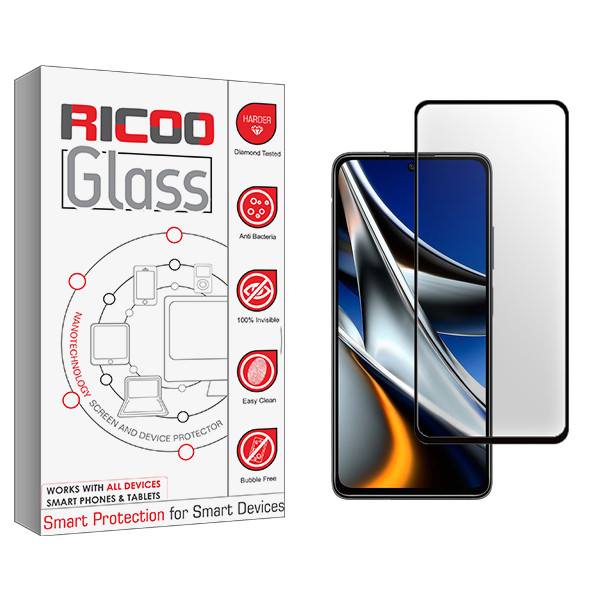 محافظ صفحه نمایش سرامیکی ریکو مدل Ricoo Glass مناسب برای گوشی موبایل شیائومی Poco X4 Pro 5G 2201116PG