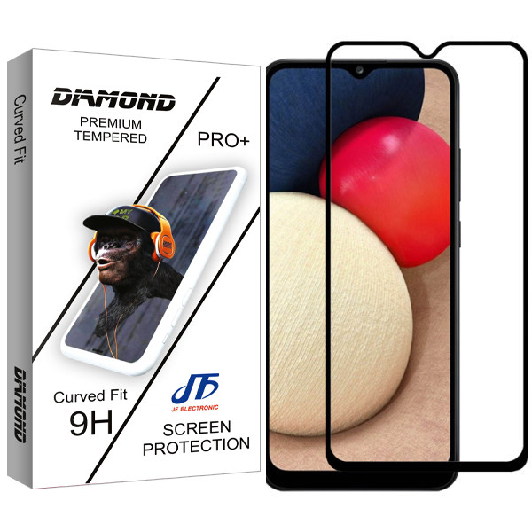 محافظ صفحه نمایش جی اف مدل Diamond glass مناسب برای گوشی موبایل سامسونگ Galaxy A02