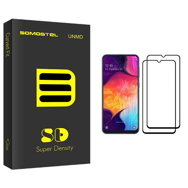 محافظ صفحه نمایش سوماستل مدل SD Glass مناسب برای گوشی موبایل سامسونگ Galaxy A50 بسته دو عددی
