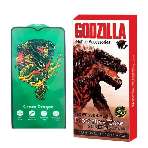 محافظ صفحه نمایش گودزیلا مدل Green Dragon مناسب برای گوشی موبایل سامسونگ Galaxy S23 FE