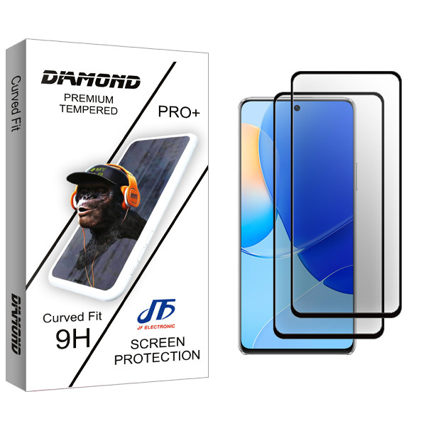 محافظ صفحه نمایش شیشه ای جی اف مدل Diamond Glass MIX2106 مناسب برای گوشی موبایل هوآوی Nova 9 SE بسته دو عددی