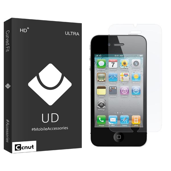 محافظ صفحه نمایش کوکونات مدل UDB مناسب برای گوشی موبایل اپل iPhone 4