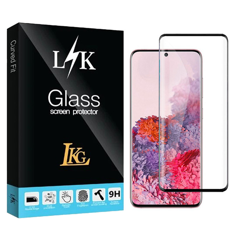 محافظ صفحه نمایش ال کا جی مدل فول چسب مناسب برای گوشی موبایل سامسونگ Galaxy S23 5G