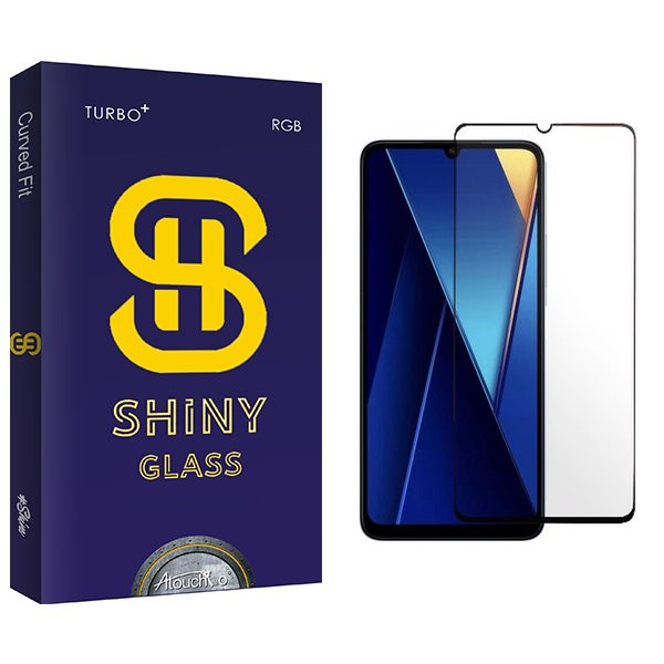 محافظ صفحه نمایش شیشه ای آتوچبو مدل Shiny مناسب برای گوشی موبایل شیائومی Poco C65