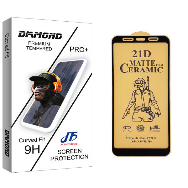 محافظ صفحه نمایش سرامیکی جی اف مدل Diamond glass مناسب برای گوشی موبایل سامسونگ Galaxy J4 Plus