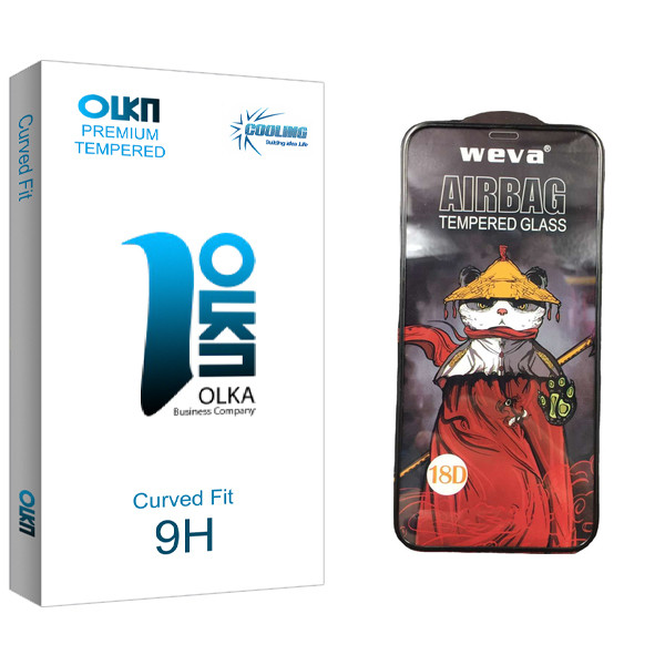 محافظ صفحه نمایش شیشه ای کولینگ مدل Olka Pro_Airbag مناسب برای گوشی موبایل اپل iPhone 11