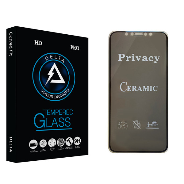 محافظ صفحه نمایش سرامیکی دلتا مدل Fit مناسب برای گوشی موبایل اپل iPhone XS Max
