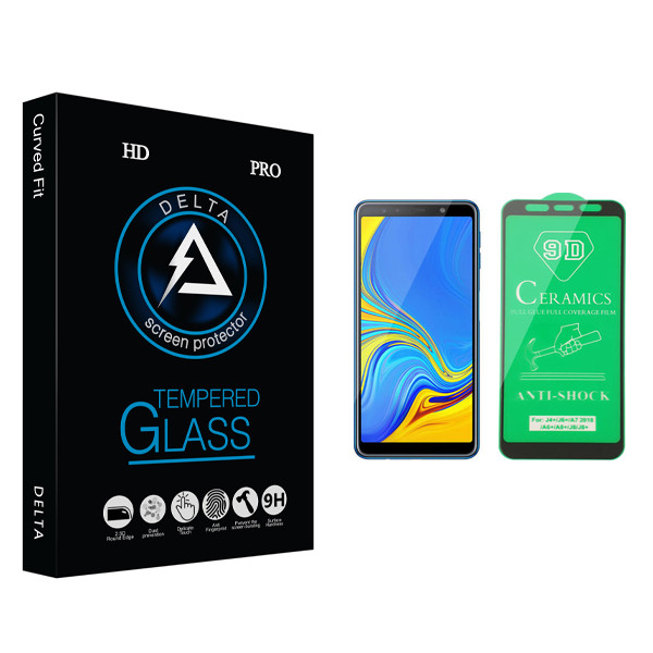 محافظ صفحه نمایش سرامیکی دلتا مدل HD مناسب برای گوشی موبایل سامسونگ Galaxy A7 2018
