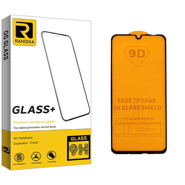 محافظ صفحه نمایش 9D راندیکا مدل GLD مناسب برای گوشی موبایل هوآوی p smart 2019