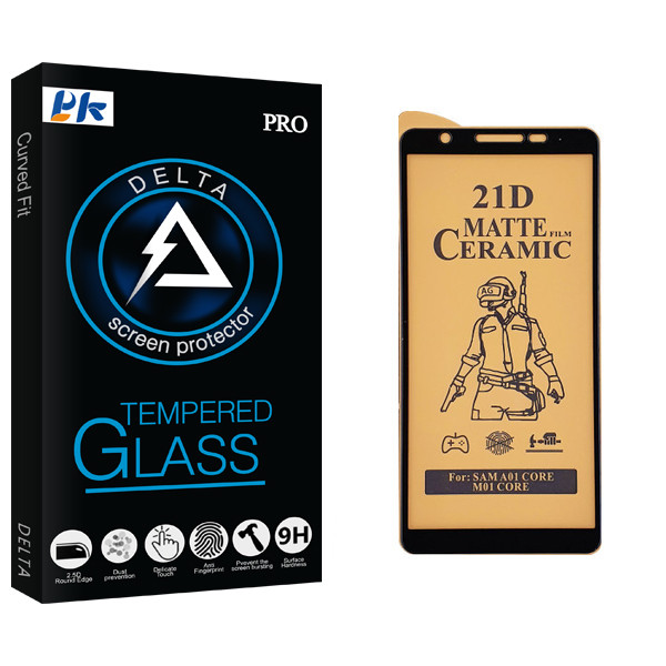 محافظ صفحه نمایش سرامیکی پی کی مدل Delta Glass مناسب برای گوشی موبایل سامسونگ Galaxy A01 Core