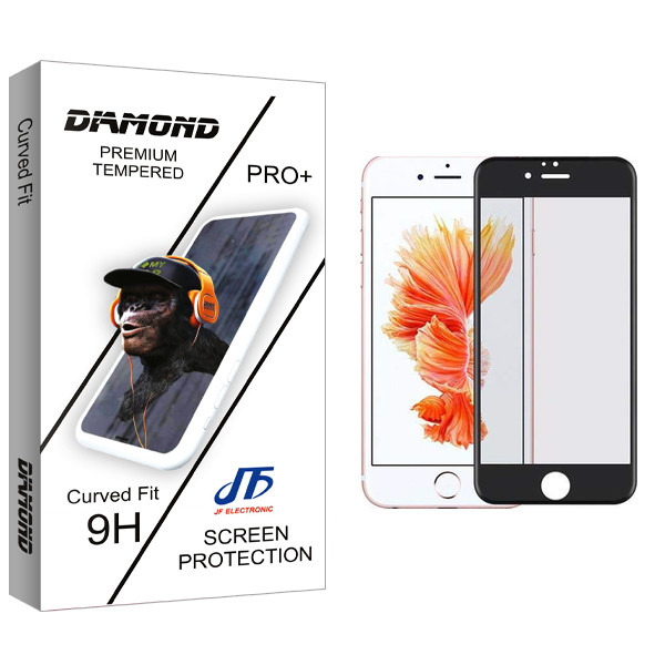 محافظ صفحه نمایش جی اف مدل Diamond glass مناسب برای گوشی اپل موبایل iphone 6 / 7 / 8 / SE2