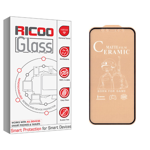محافظ صفحه نمایش سرامیکی ریکوو مدل +HD مناسب برای گوشی موبایل اپل iPhone 11 Pro