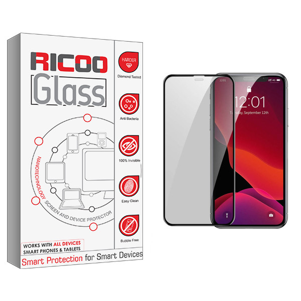 محافظ صفحه نمایش سرامیکی ریکوو مدل +HD مناسب برای گوشی موبایل اپل iPhone 12 Pro Max