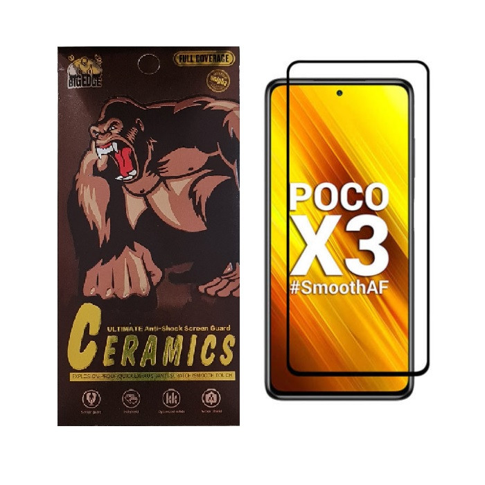محافظ صفحه نمایش سرامیکی بیگ اج مدل BEx3 مناسب برای گوشی موبایل شیائومی PocoX3 / PocoX2