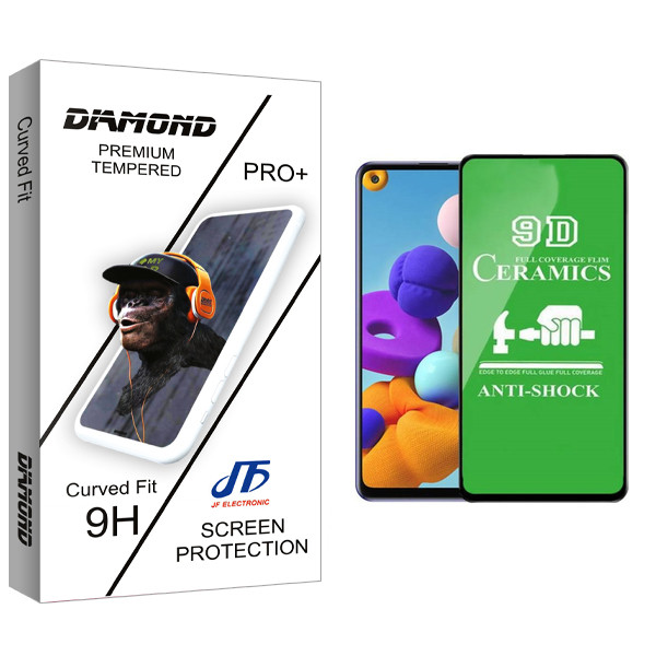 محافظ صفحه نمایش سرامیکی جی اف مدل Diamond glass مناسب برای گوشی موبایل سامسونگ GALAXY A21S
