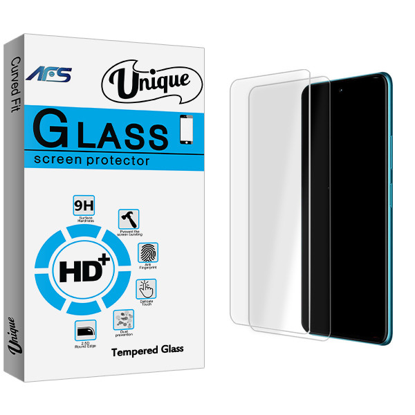 محافظ صفحه نمایش شیشه ای ای اف اس مدل Unique Glass MIX2 مناسب برای گوشی موبایل سامسونگ Galaxy A21s بسته دو عددی