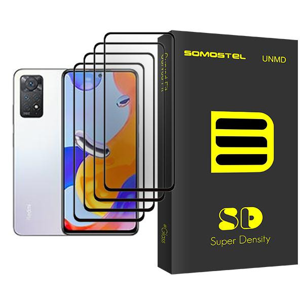 محافظ صفحه نمایش سوماستل مدل SD Glass MIX004 مناسب برای گوشی موبایل شیائومی Redmi Note 11 Pro بسته چهار عددی
