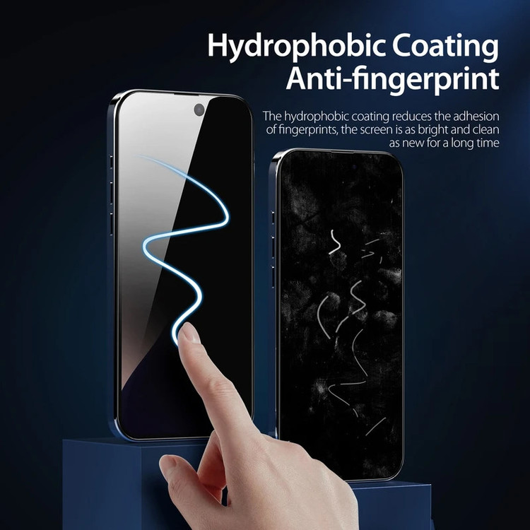 محافظ صفحه نمایش حریم شخصی آتوچبو مدل Shiny Privacy مناسب برای گوشی موبایل اپل iPhone 16 Pro