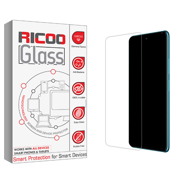 محافظ صفحه نمایش شیشه ای ریکو مدل Ricoo Glass MIX3 مناسب برای گوشی موبایل اوپو A32 \ A33 2020 \ A53 \ A53s \ A54 \ A55 4G \ A92s